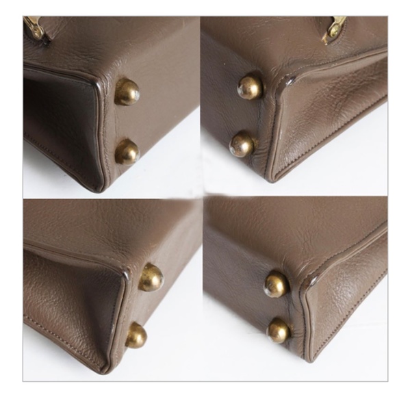 Bonnie Cashin for Coach Purse Tote Bag Mini Kiss Lock Bag Leather Vintage 60s - Picture 10 of 10